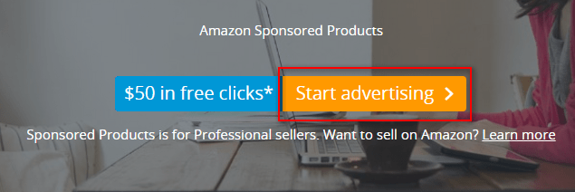Amazon sponsored products start advertising