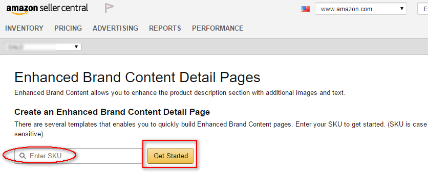 Amazon enhanced brand content wizard