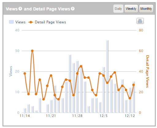 Amazon Brand Page Performance - Views & Detail Page Views