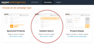 Creating an AMS Headline search Ad