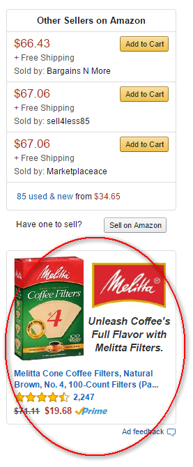 Amazon Marketing Service Product Ads - Target