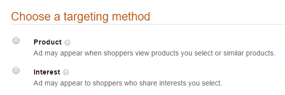AMS Product Ads - choose targeting