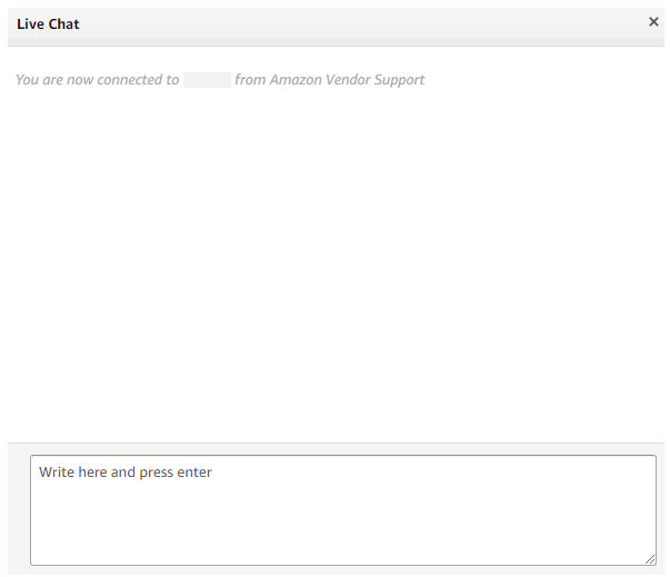 Amazon chat support