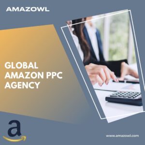 Marketing banner with description of Amazon ppc agency